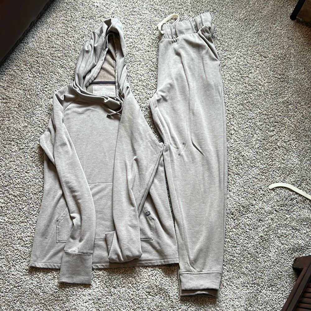 Free Fly Apparel Cream Relaxed Jumpsuit